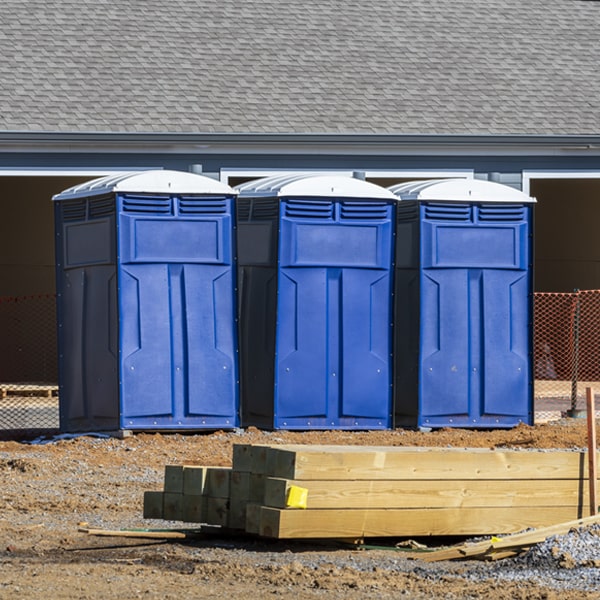 what is the expected delivery and pickup timeframe for the porta potties in Granite